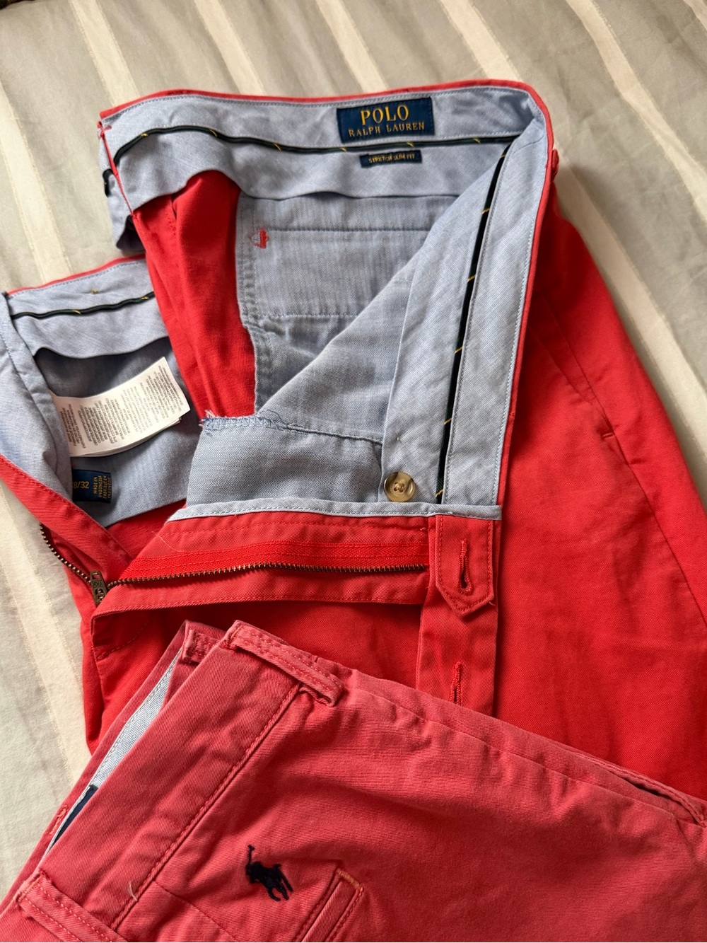 Ralph Lauren Men's Red Polo Chino Pants